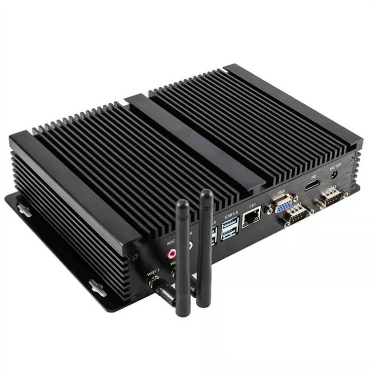 Eglobal DDR4 Fanless Industrial Computer Intel core i5 8250U Powerful Mini PC HDMI VGA WIN10 LINUX